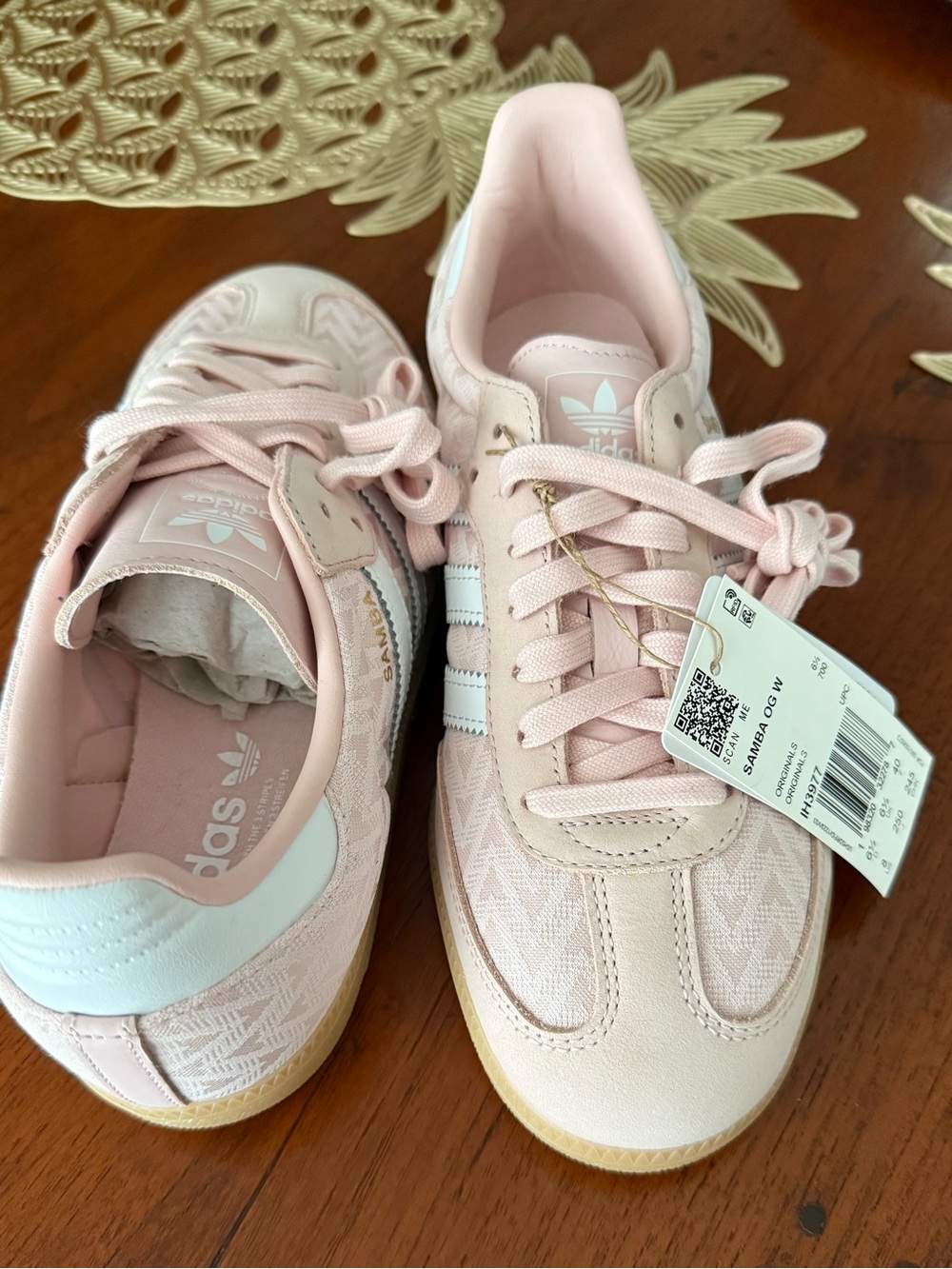 adidas Samba OG W Pale Pink with White 3-Stripes - Picture 4 of 4